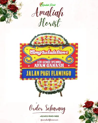 Bunga Papan Congratulation di Sungai Putri